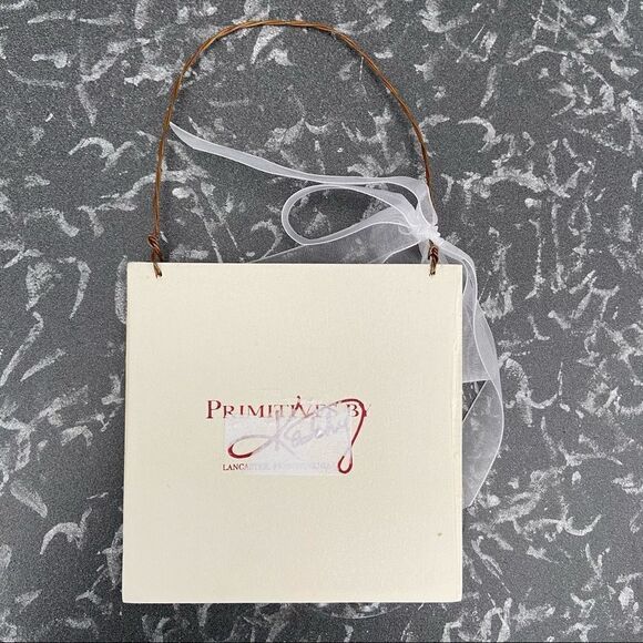 🍭6/$30 Primitives by Kathy Peace On Earth Star Shabby Chic Farmhouse Ornament - Picture 3 of 3